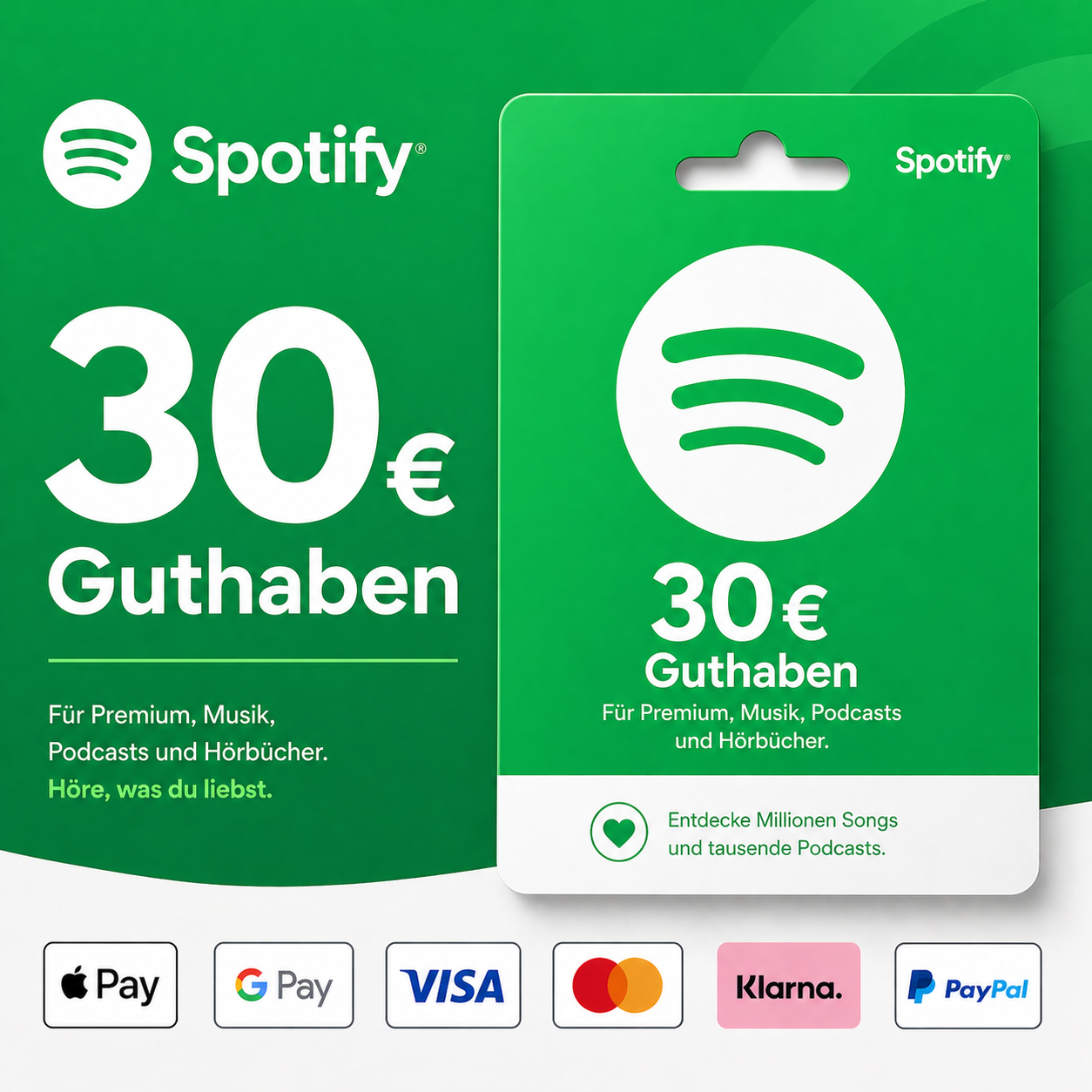 Spotify Guthaben 30€