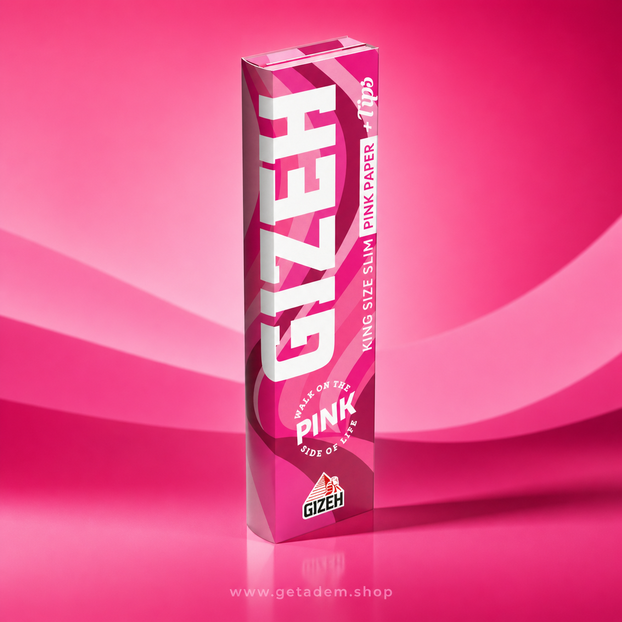 GIZEH ALL PINK King Size Slim + Tips 34/34 VE1