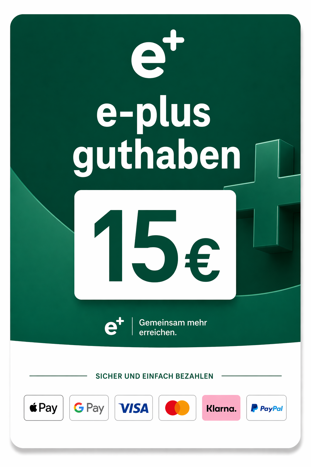 E-Plus Guthaben 15€