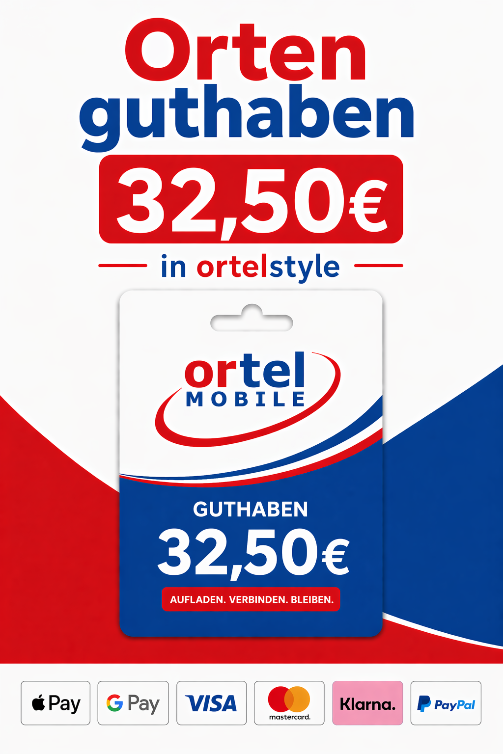 OrtelMobile Guthaben 32,50€