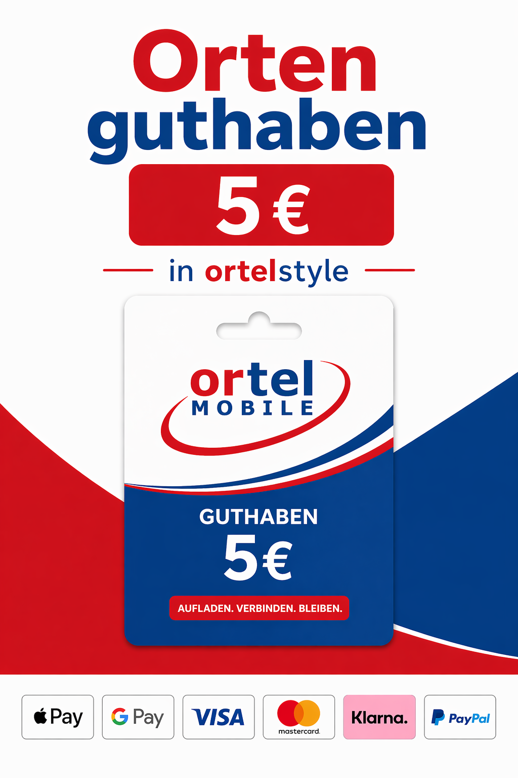 OrtelMobile Guthaben 5€