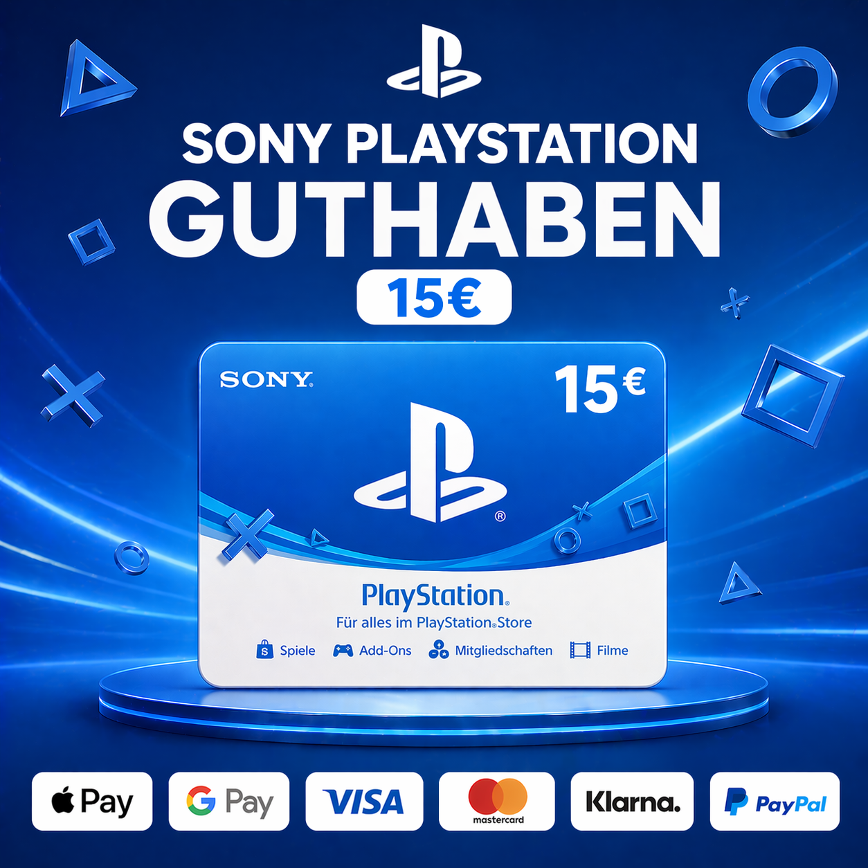 Playstation Guthaben 15€
