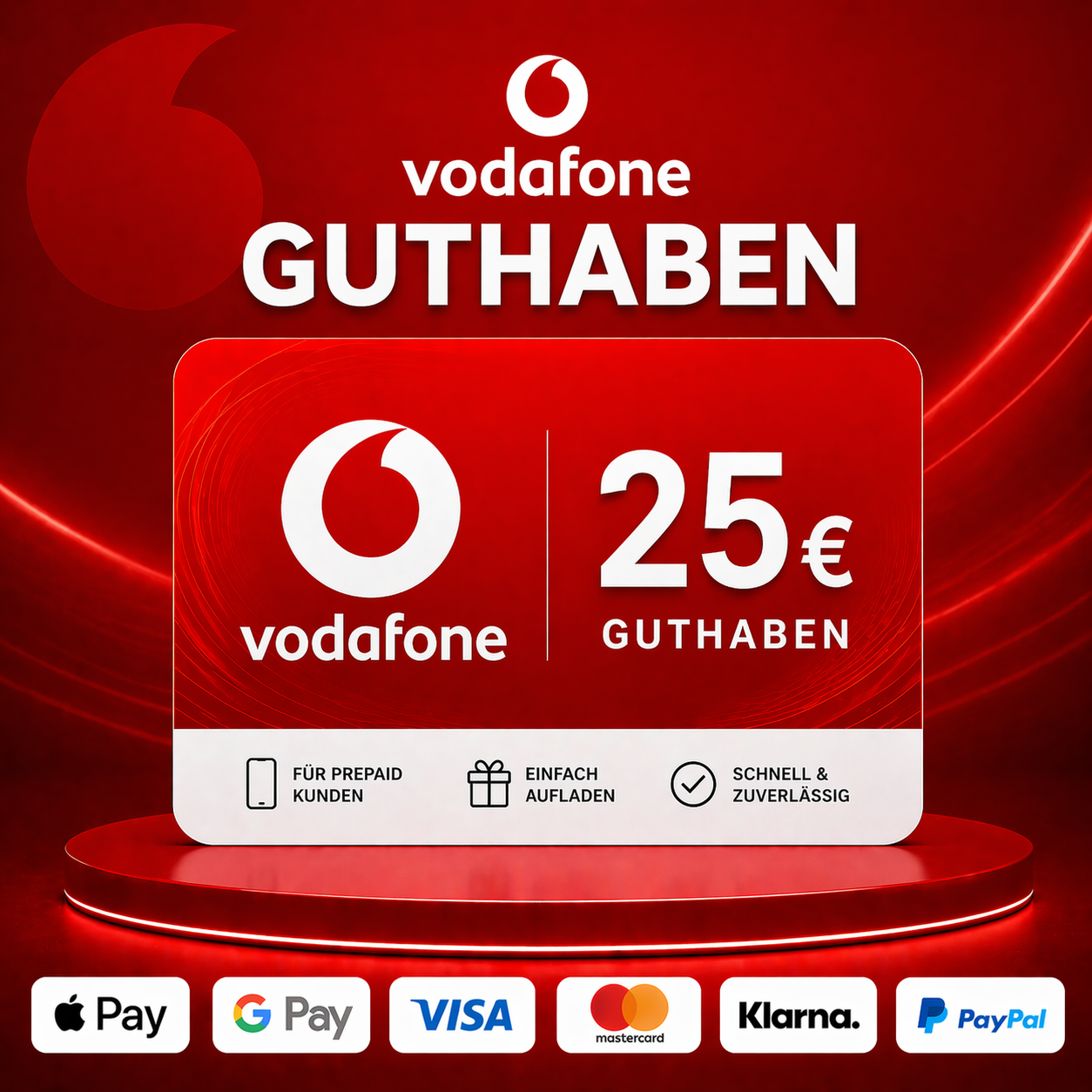 Vodafone Guthaben 25€