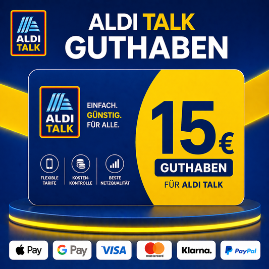 AldiTalk Guthaben 15€