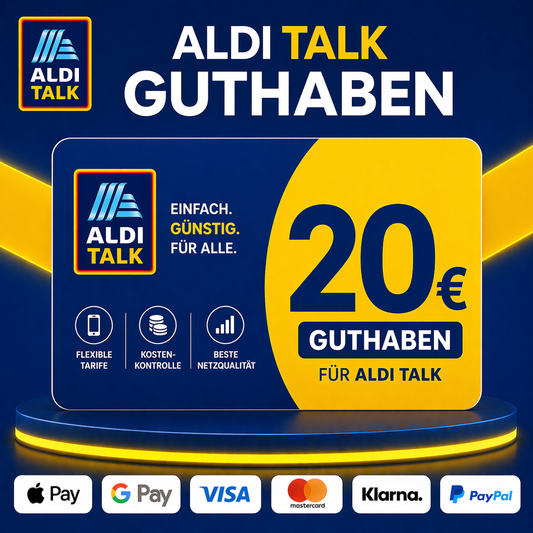 AldiTalk Guthaben 20€