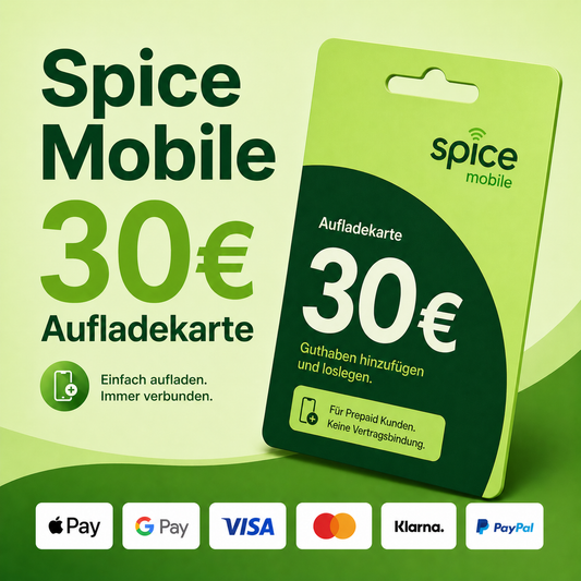 Spice Mobile Guthaben 30€