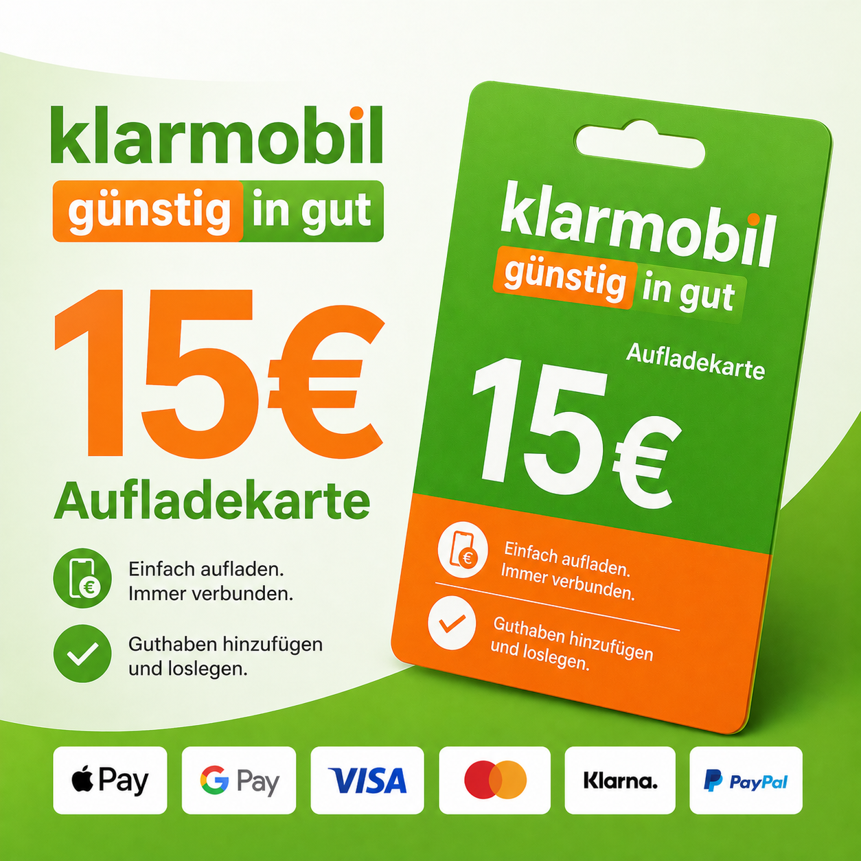 Klarmobil Guthaben 15€