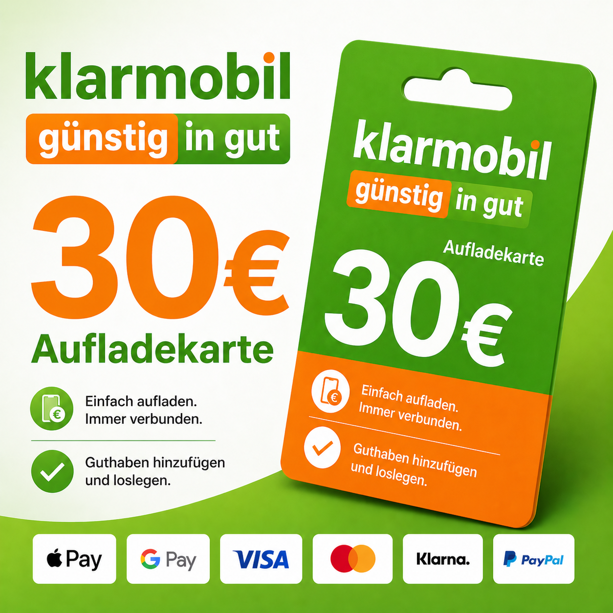 Klarmobil Guthaben 30€