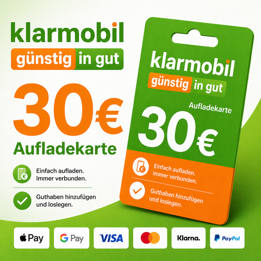 Klarmobil Guthaben 30€