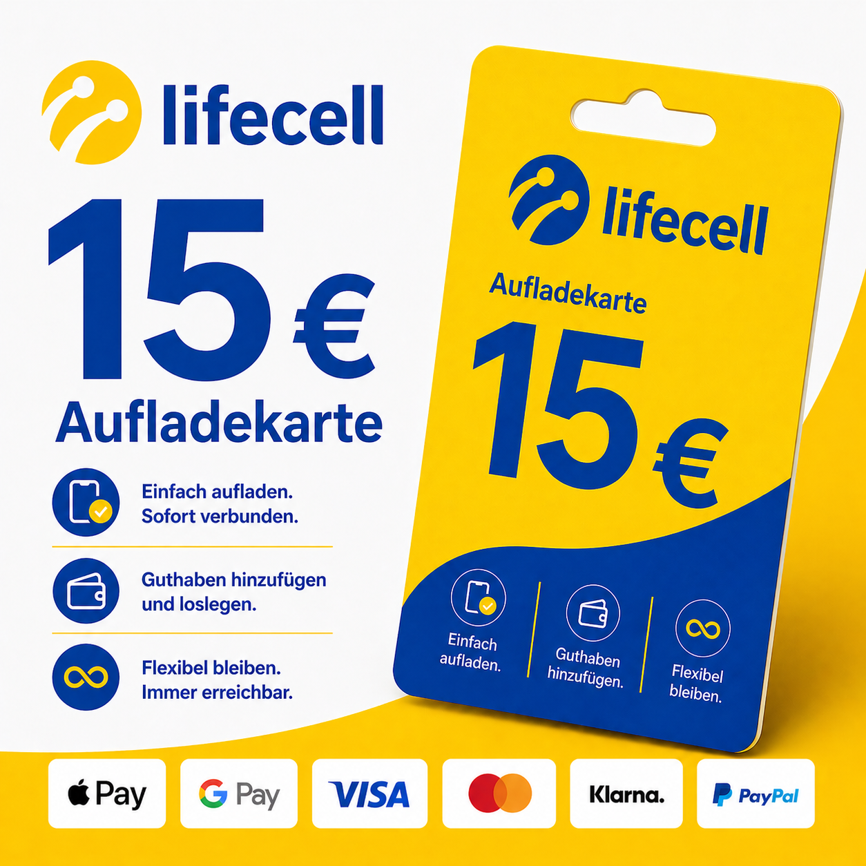 Lifecell Guthaben 15€