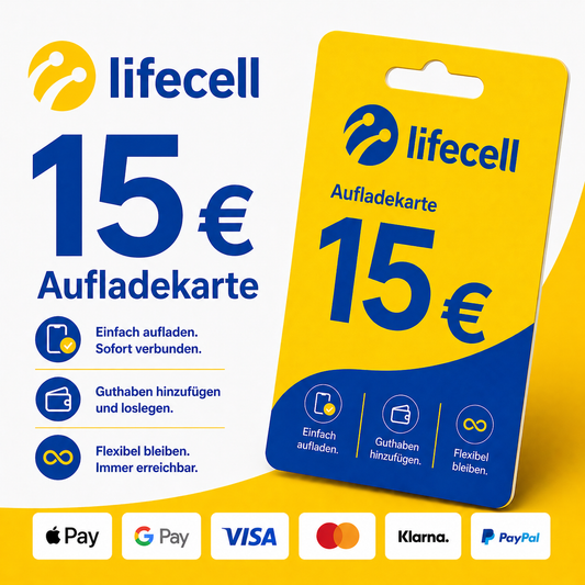 Lifecell Guthaben 15€