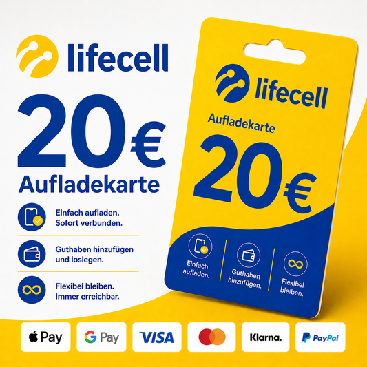 Lifecell Guthaben 20€