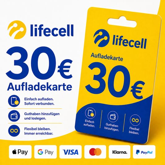 Lifecell Guthaben 30€