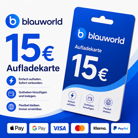 Blauworld Guthaben 15€