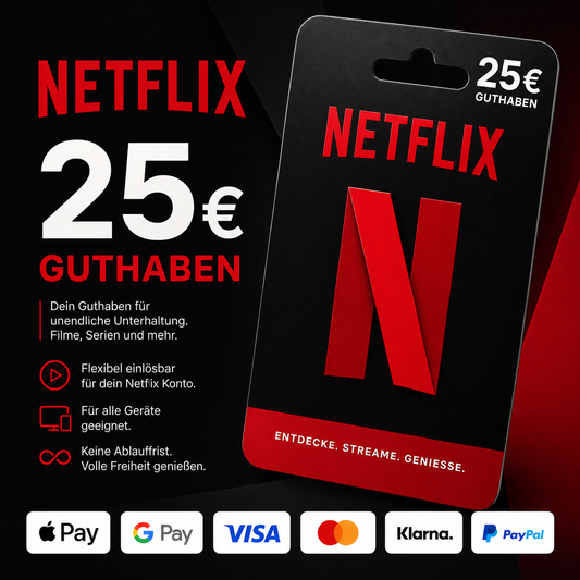 Netflix Guthaben 25€