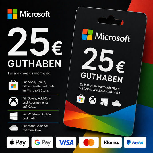 Microsoft Guthaben 25€