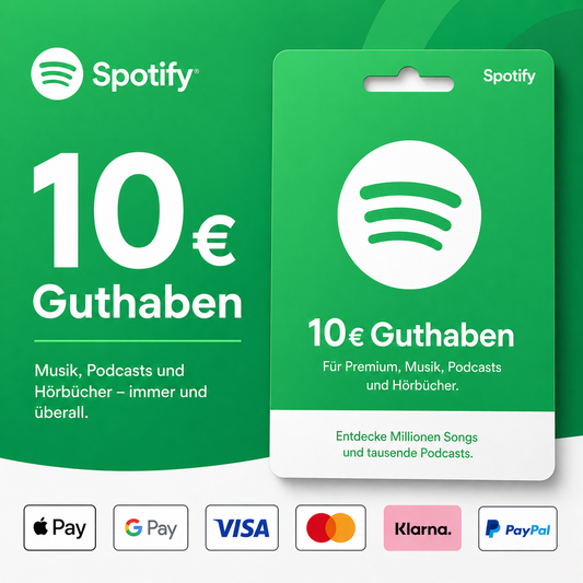 Spotify Guthaben 10€