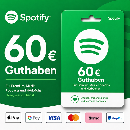 Spotify Guthaben 60€