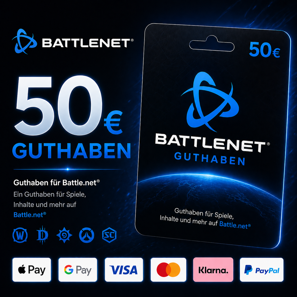 Battlenet Guthaben 50€