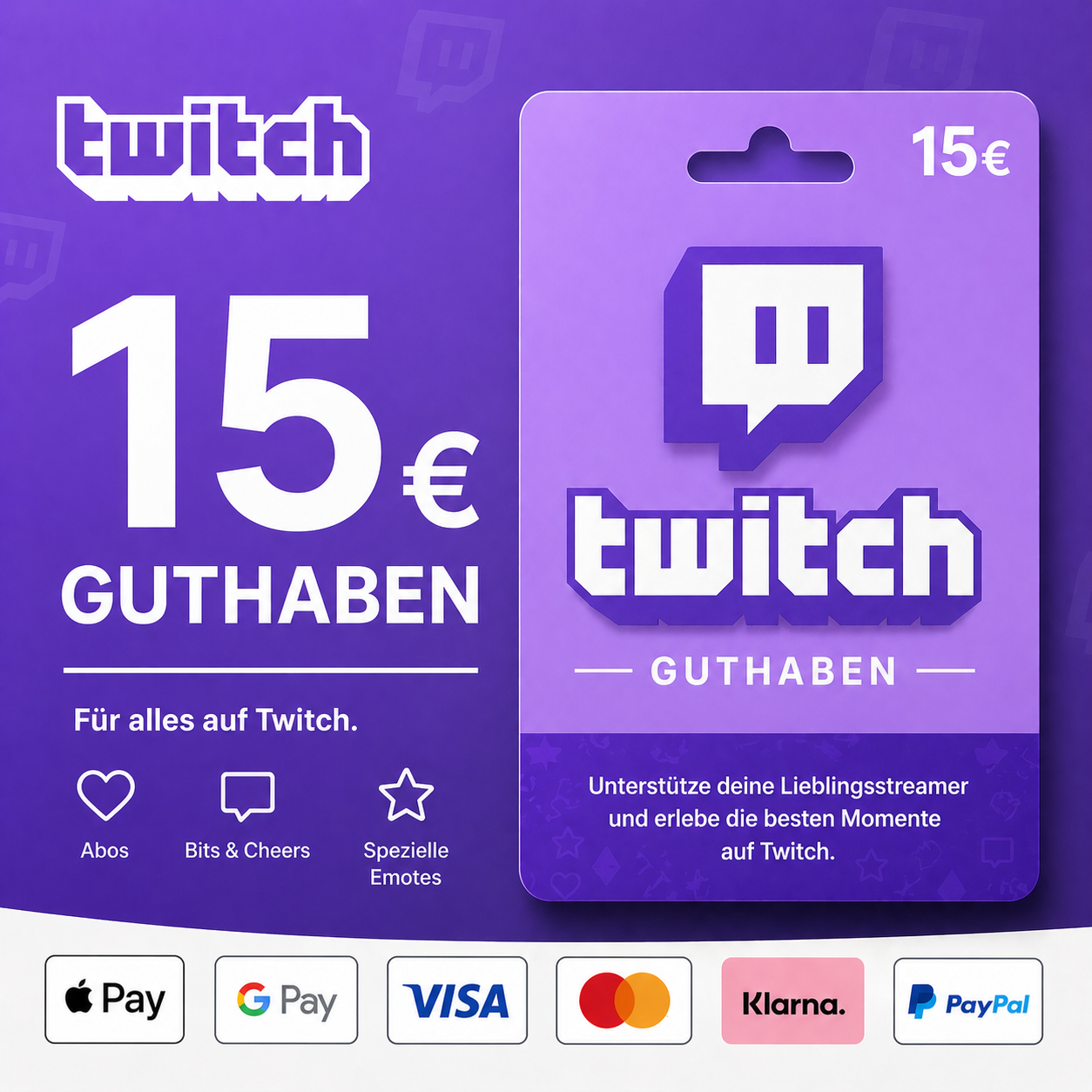 Twitch Guthaben 15€