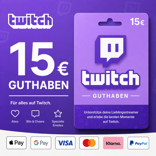 Twitch Guthaben 15€