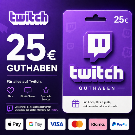 Twitch Guthaben 25€