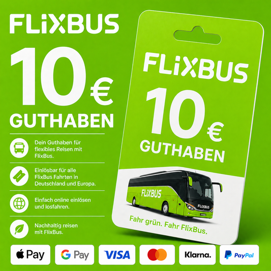 Flixbus Guthaben 10€