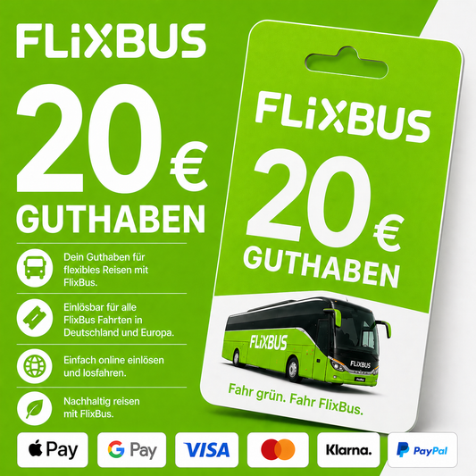 Flixbus Guthaben 20€
