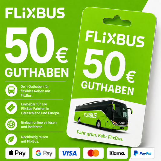 Flixbus Guthaben 50€