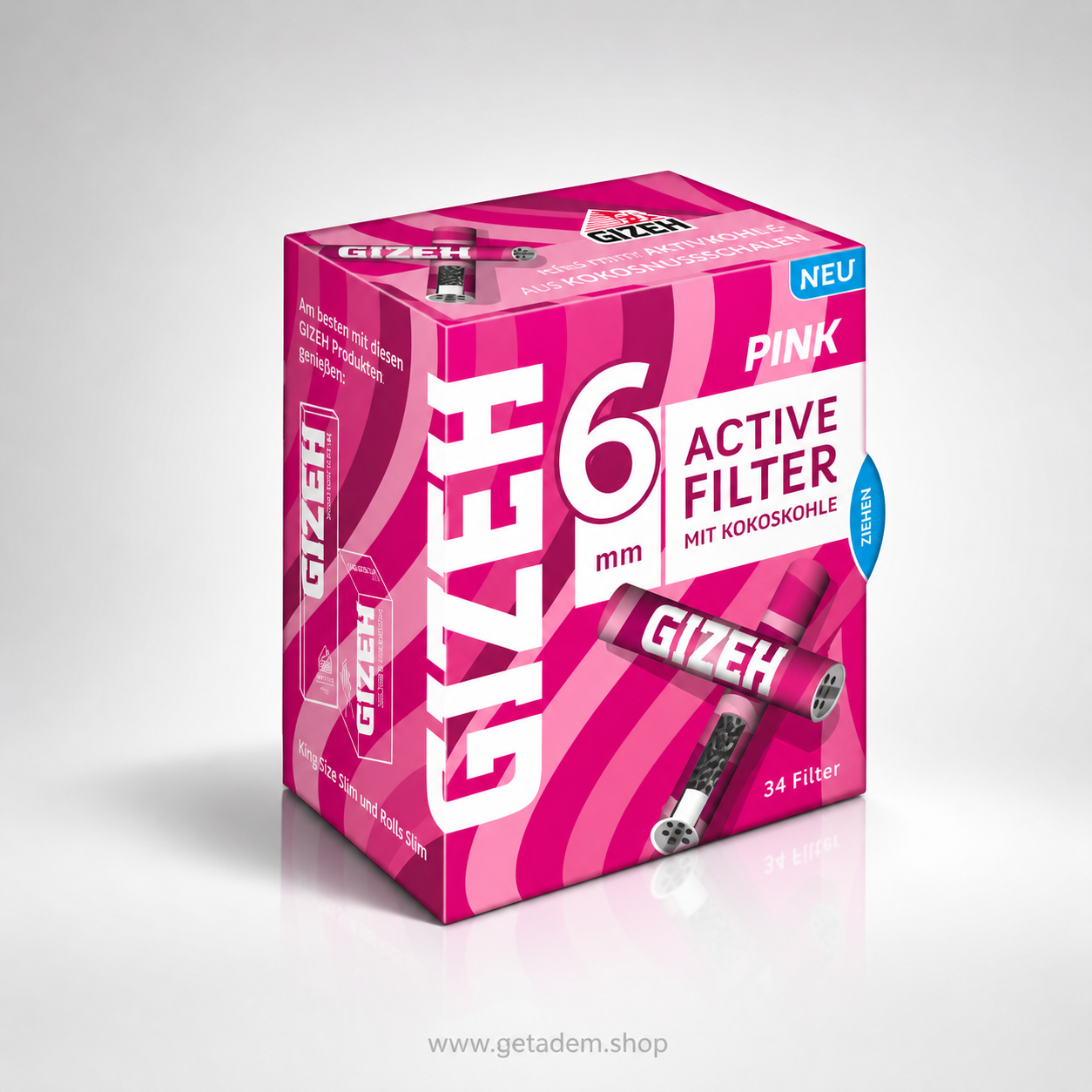 GIZEH ALL PINK 6mm 34 Active Filter VE1