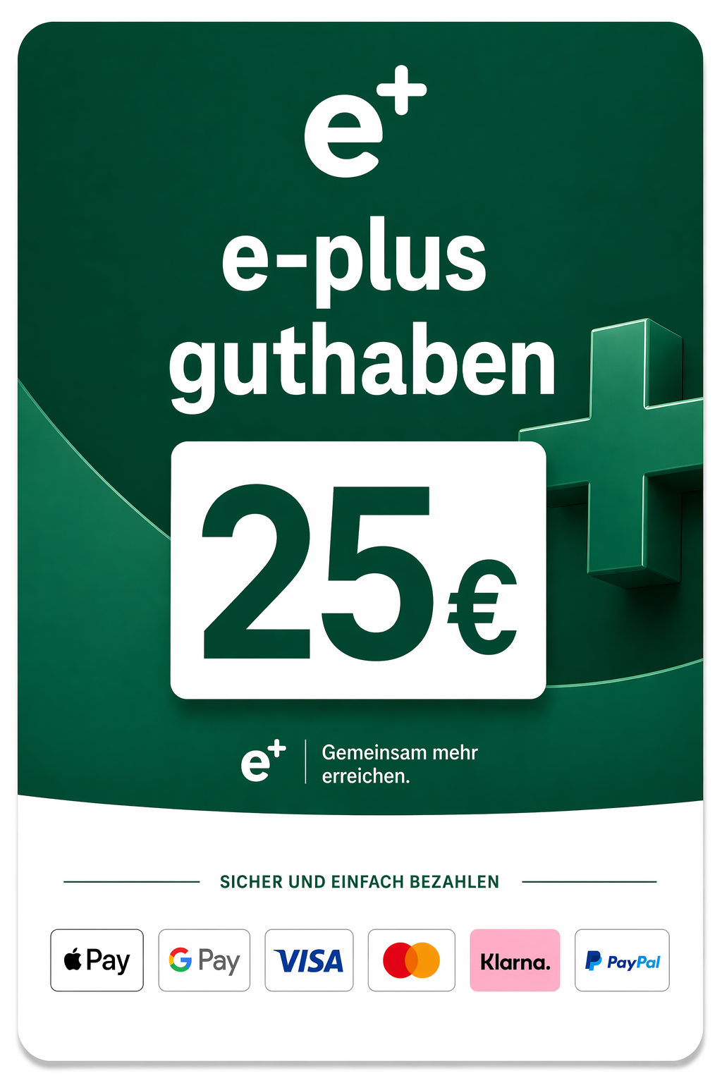 E-Plus Guthaben 25€