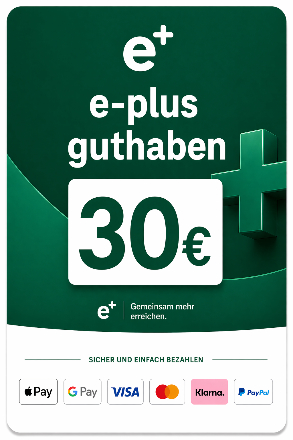 E-Plus Guthaben 30€