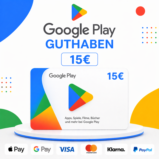 Google Play Guthaben 15€