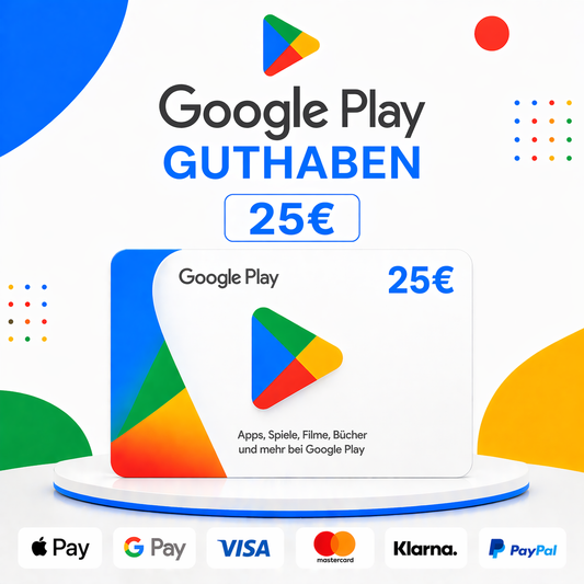 Google Play Guthaben 25€