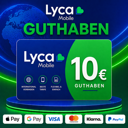 Lyca Mobile Guthaben 10€