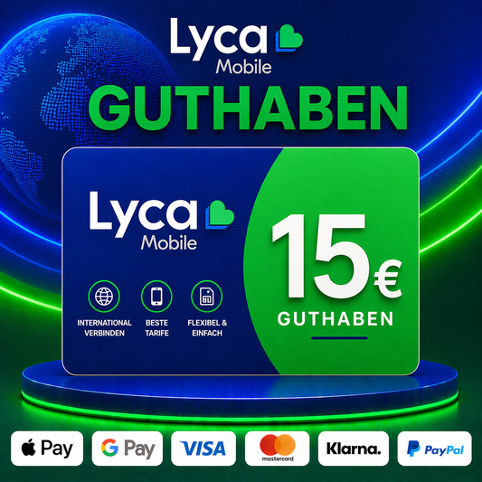 Lyca Mobile Guthaben 15€