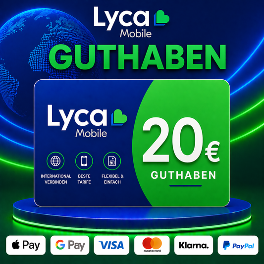 Lyca Mobile Guthaben 20€