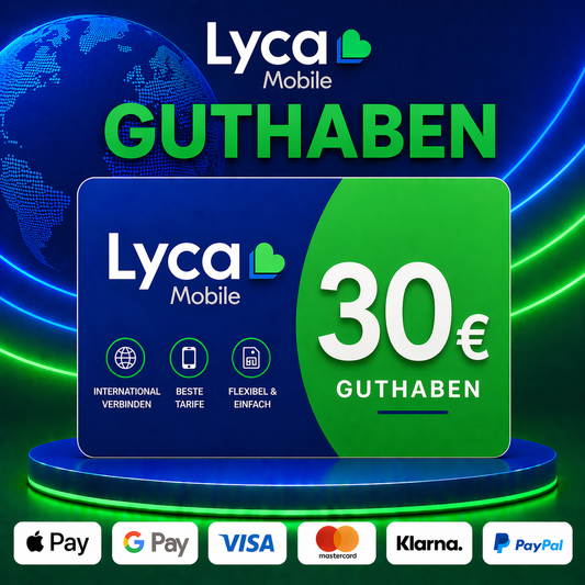 Lyca Mobile Guthaben 30€