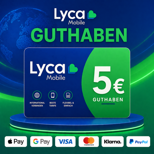 Lyca Mobile Guthaben 5€