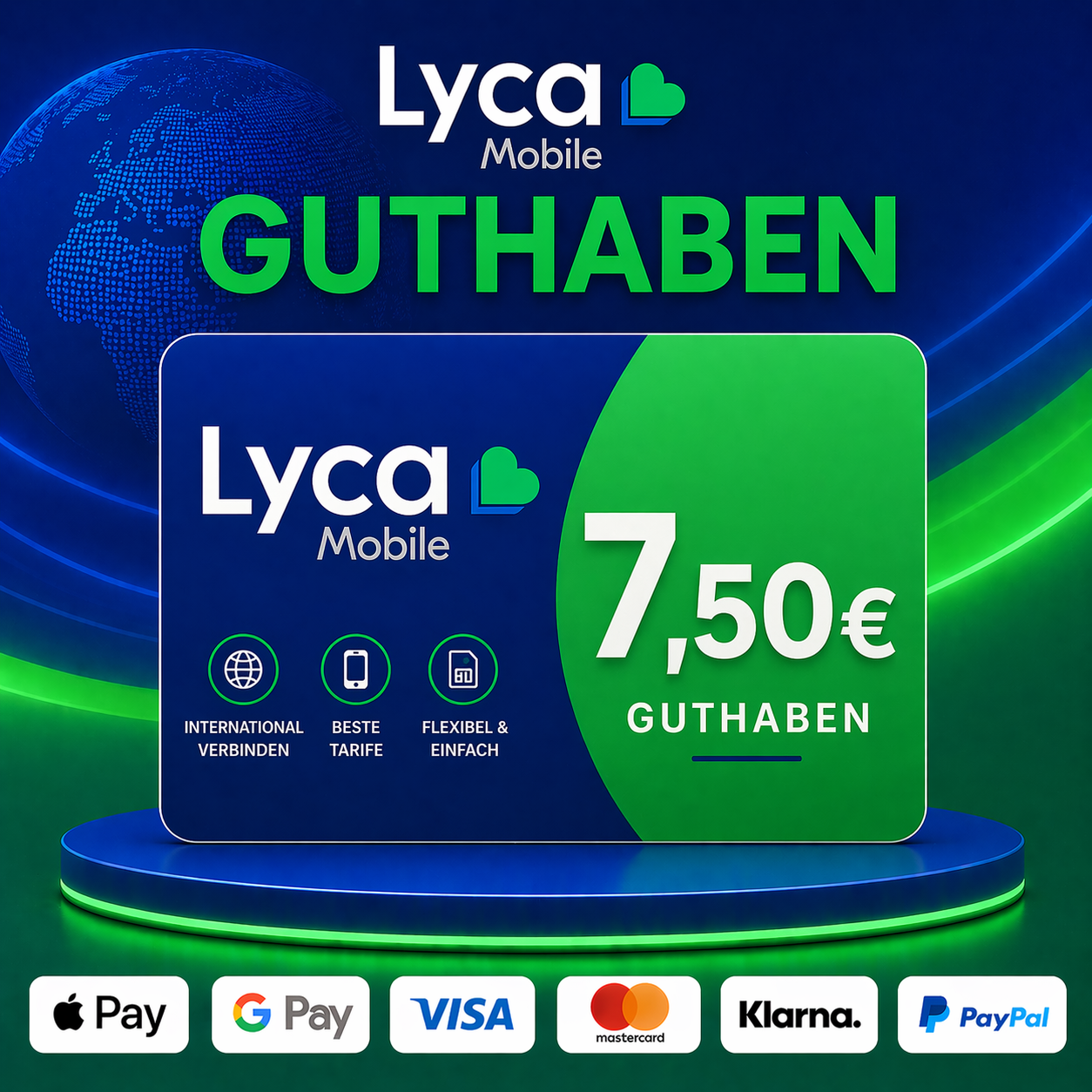 Lyca Mobile Guthaben 7,50€