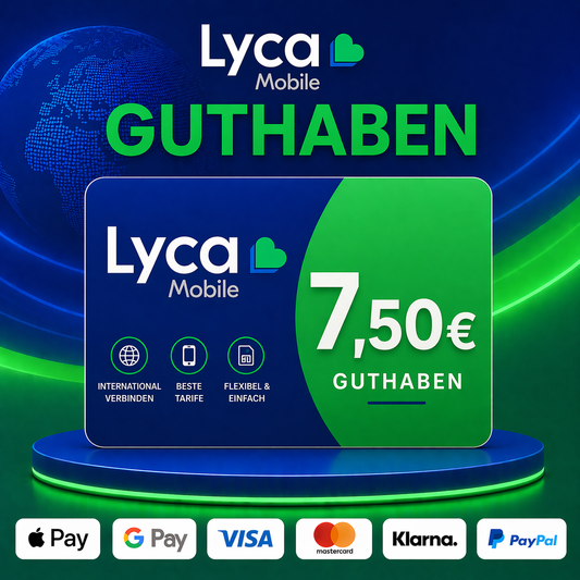 Lyca Mobile Guthaben 7,50€