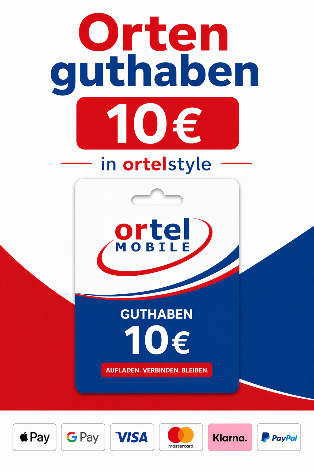 OrtelMobile Guthaben 10€