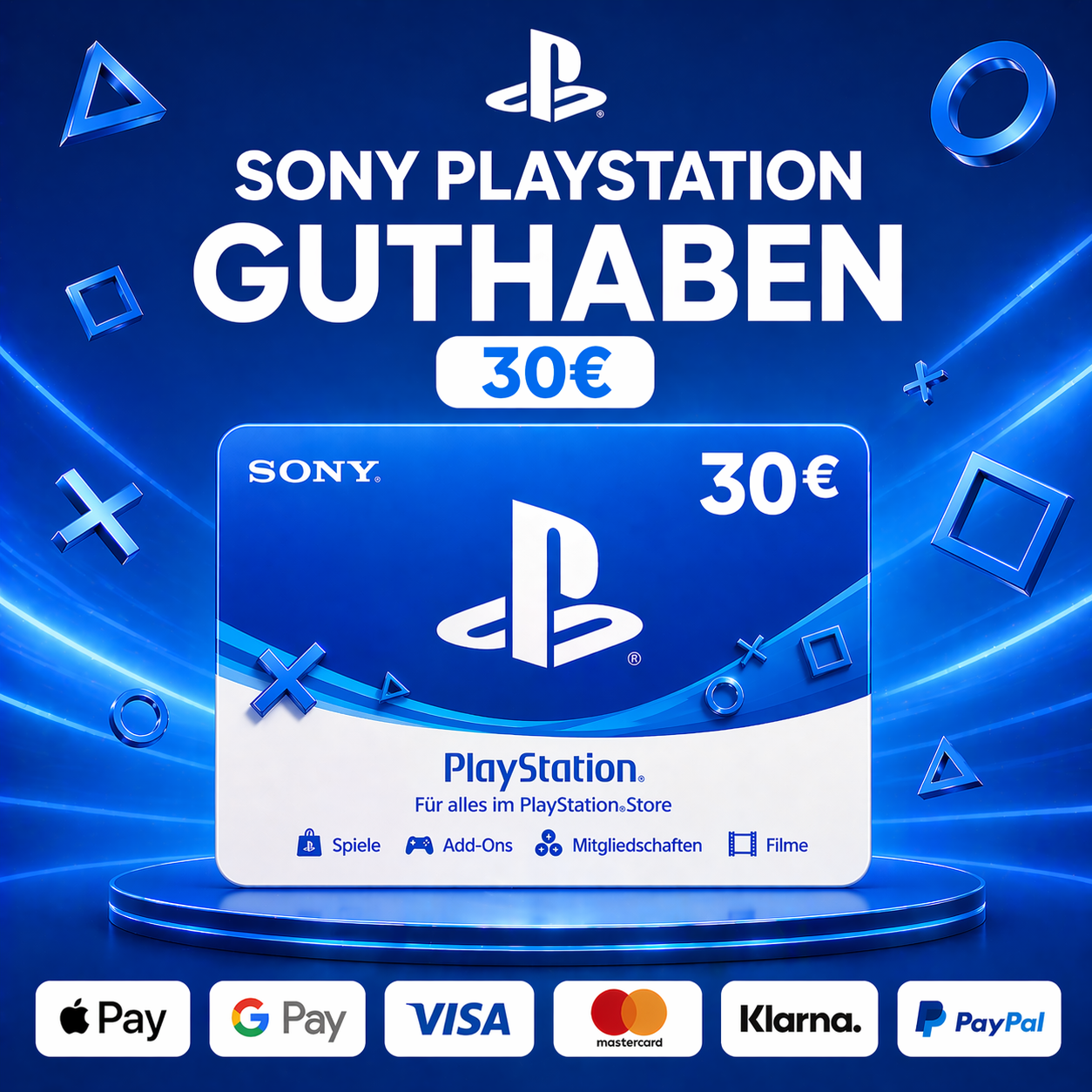 Playstation Guthaben 30€