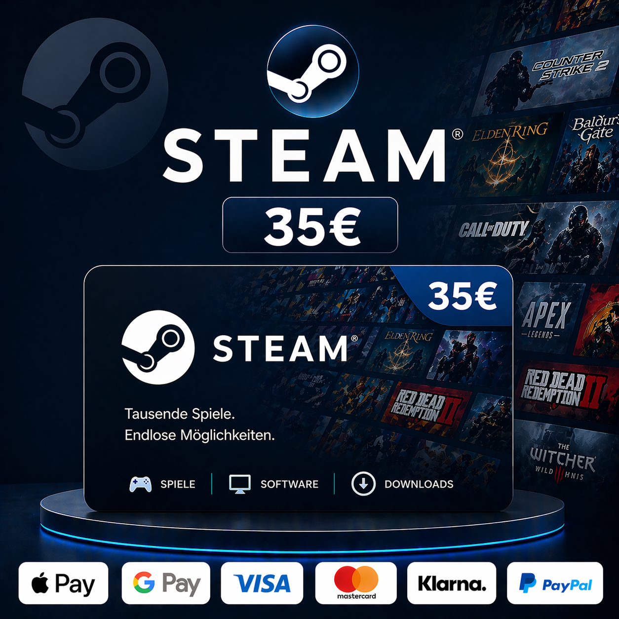 Steam Guthaben 35€