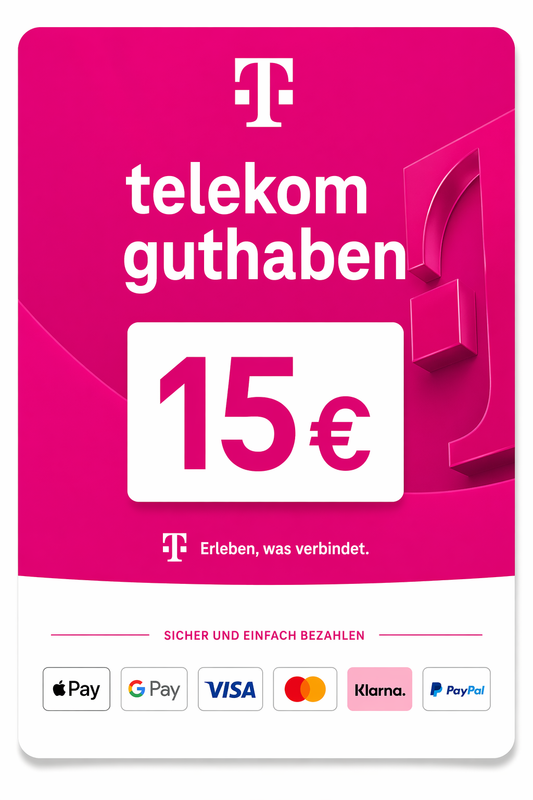 Telekom Pre Paid Guthaben 15€