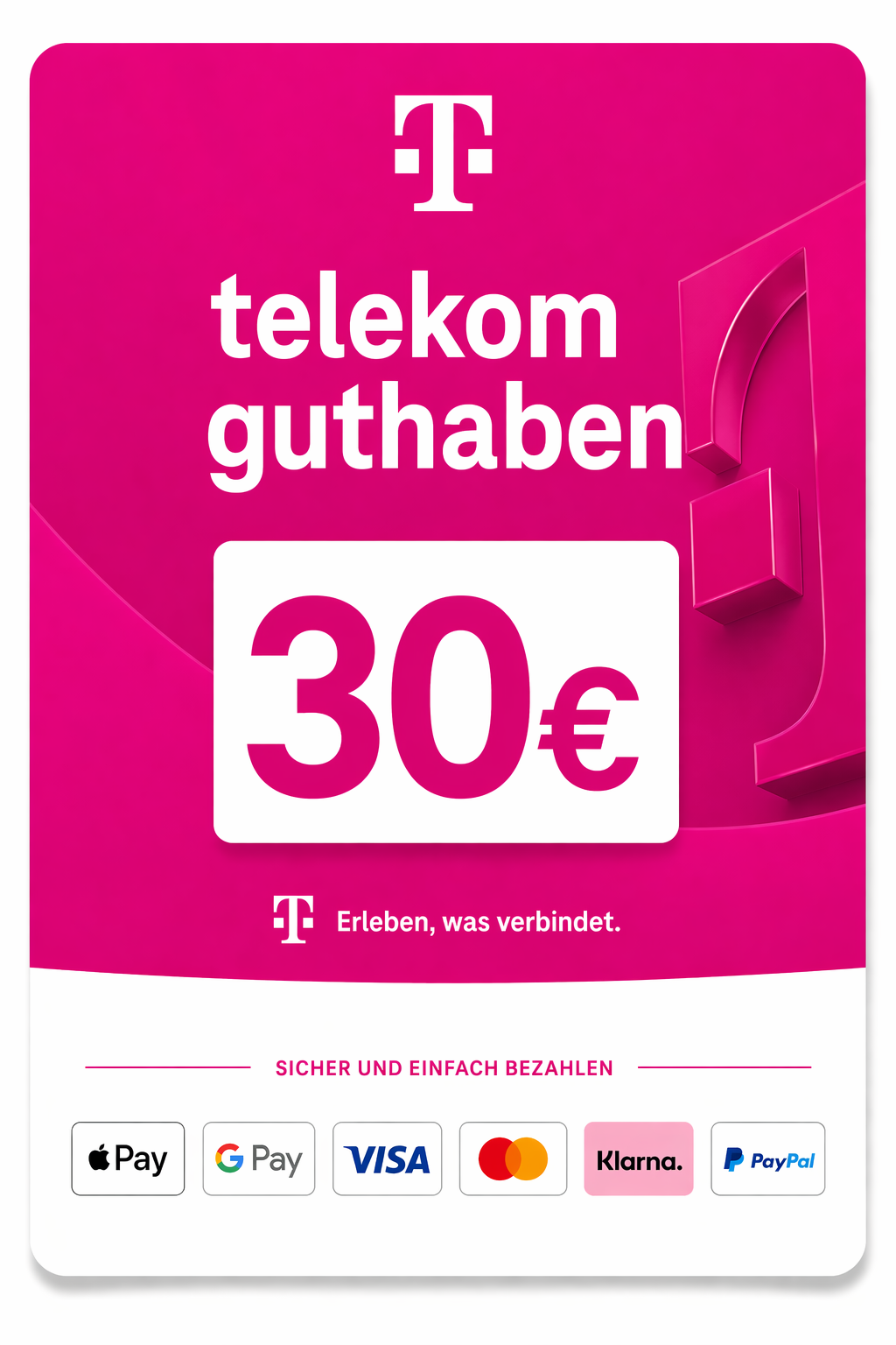 Telekom Pre Paid Guthaben 30€