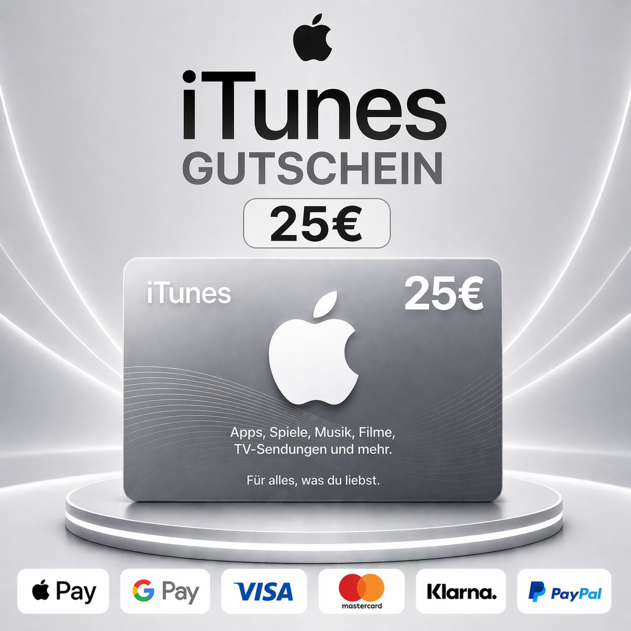 iTunes Gutschein 25€
