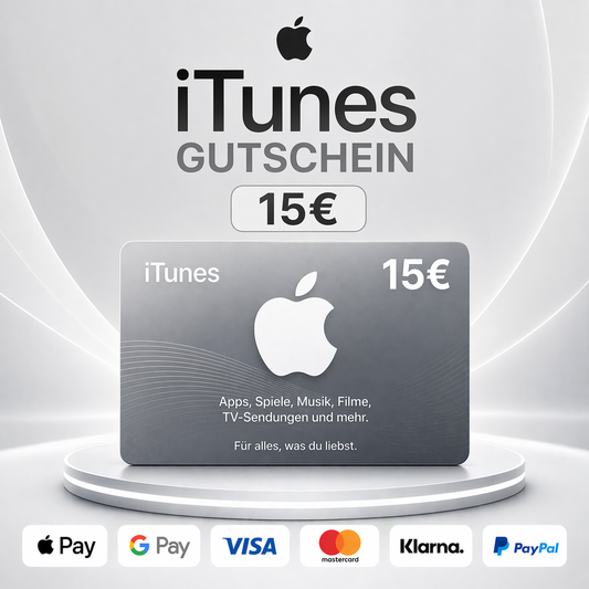 iTunes Gutschein 15€