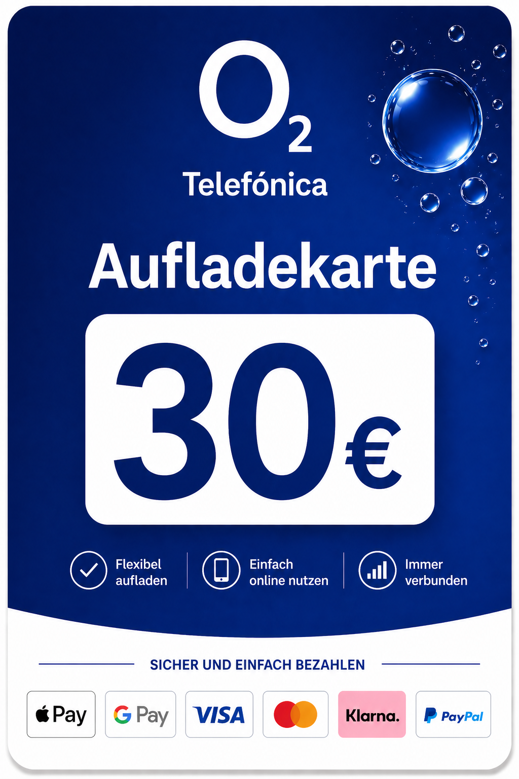 o2 Telefonica Guthaben 30€