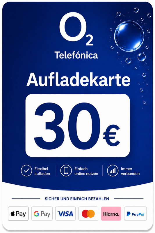 o2 Telefonica Guthaben 30€